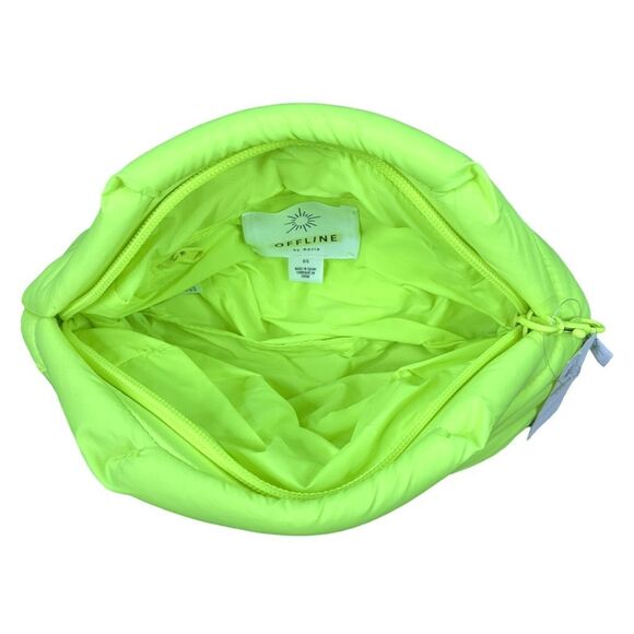 OFFLINE by aerie Neon Green Puffer Pouch Bag - Picture 2 of 4